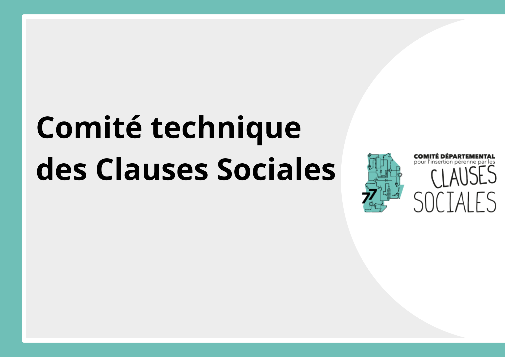 10 mars 2026 -  Comité technique Clauses sociales